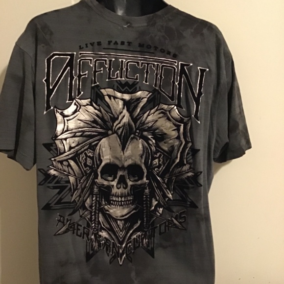 🔥SALE! AFFLICTION,NWOT, see pics, new cond. tye-dye, awesome graphics 🔥🔥 - Picture 10 of 11